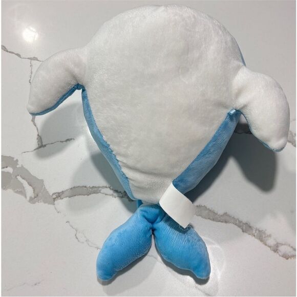KELLYTOY | 12" Blue Narwhal Plush Squishy Stuffed Animal Toy Ocean Whale Fish - Picture 6 of 8